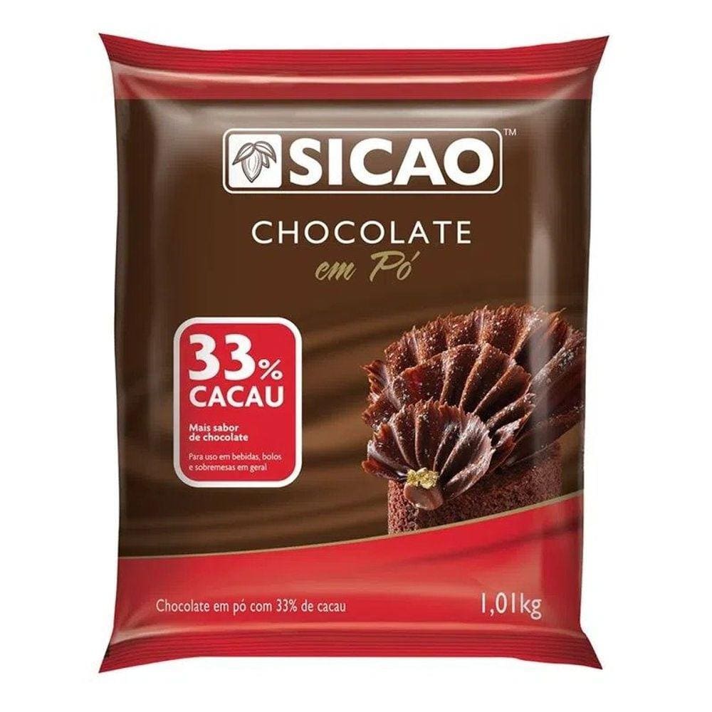 Chocolate Em Pó 33% 1,01kg - Sicao