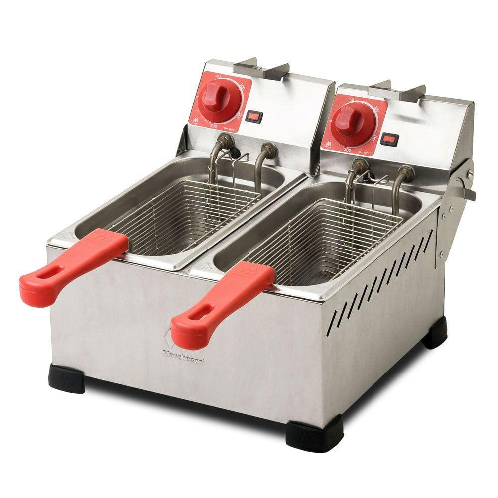 Fritadeira Elétrica Profissional 2 Cubas 8 Litros Marchesoni