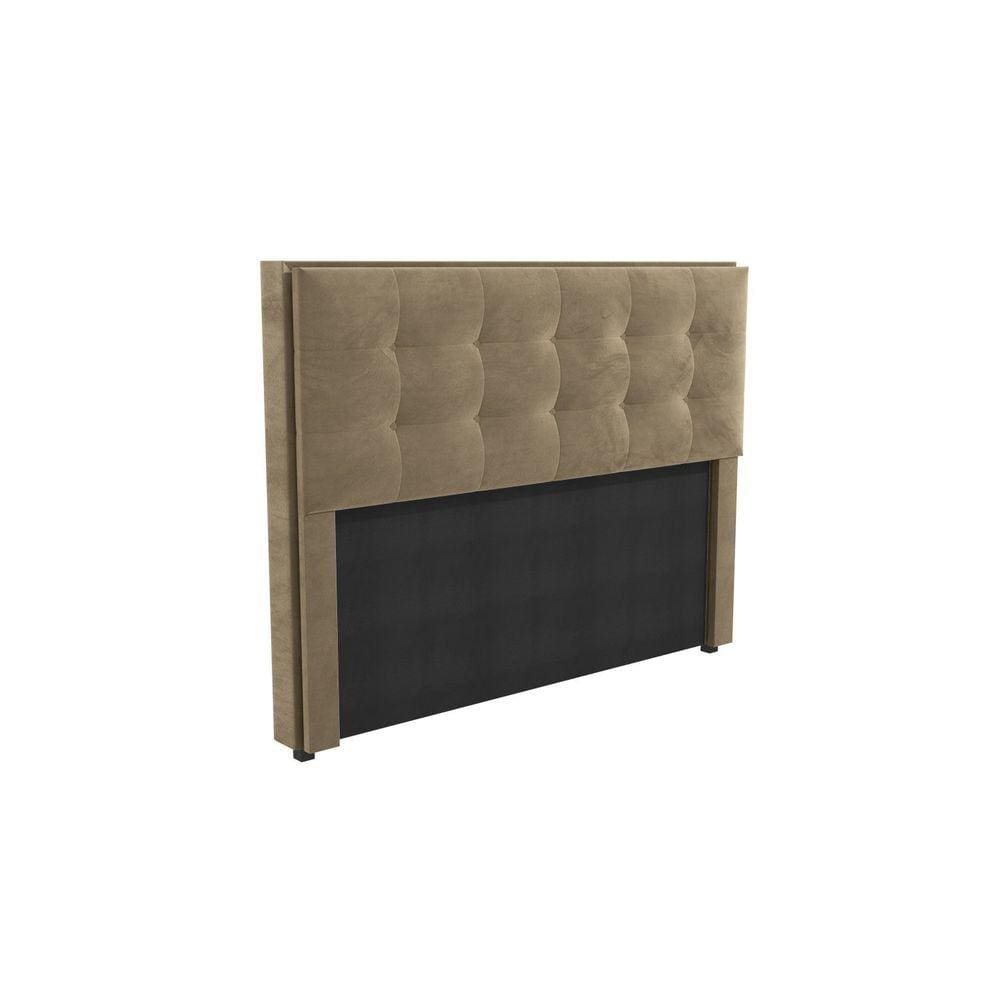 Cabeceira Mdp Estofada Veludo 160x120cm Bege
