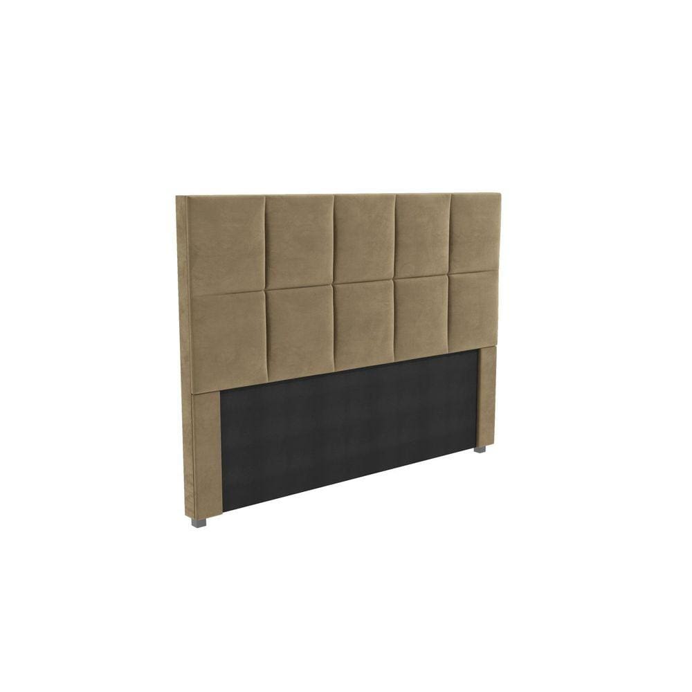 Cabeceira Mdp Estofada Veludo 160x120cm Bege