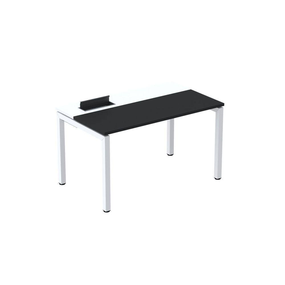 Mesa Plataforma para Coworking 120x792 Psc120 Preto/Branco