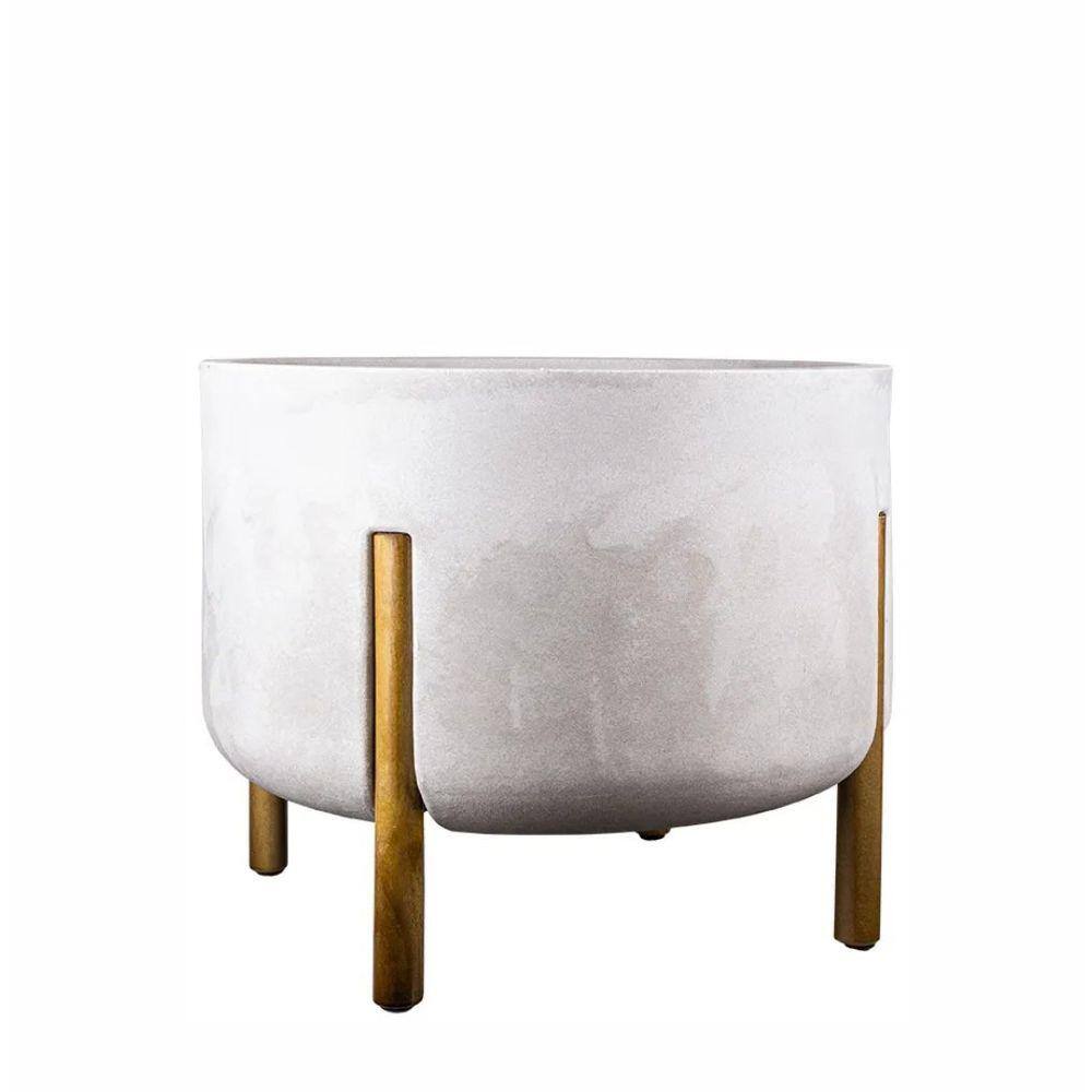 Vaso Cilíndrico Decore Polietileno 36x44x44cm Japi