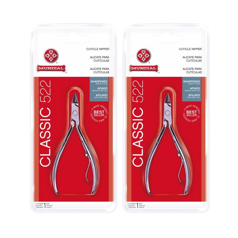 Kit 2 Alicates de Cutícula Classic 522 Mundial Profissional