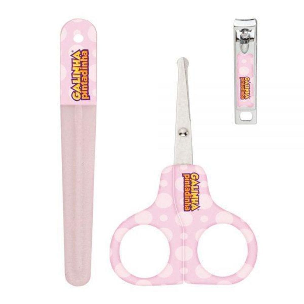 Kit Manicure Infantil Condor Galinha Pintadinha Lixa,