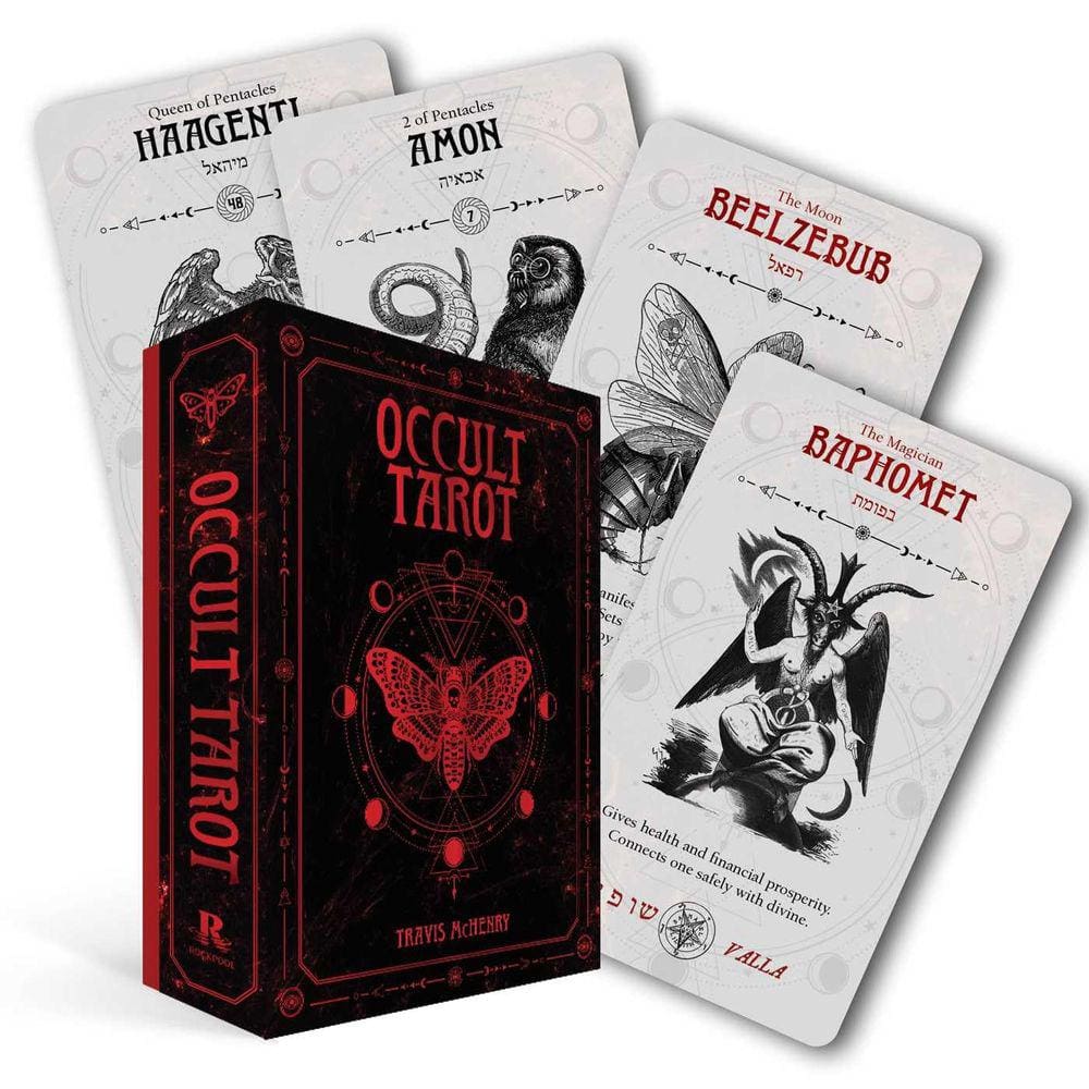 Cartas de tarô Tarô oculto 78 cartas com guia de 112 páginas