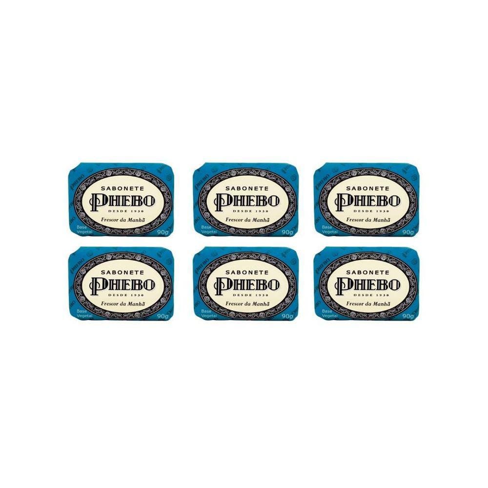 Sabonete Phebo Frescor Da Manha 90G - Kit C/6Un