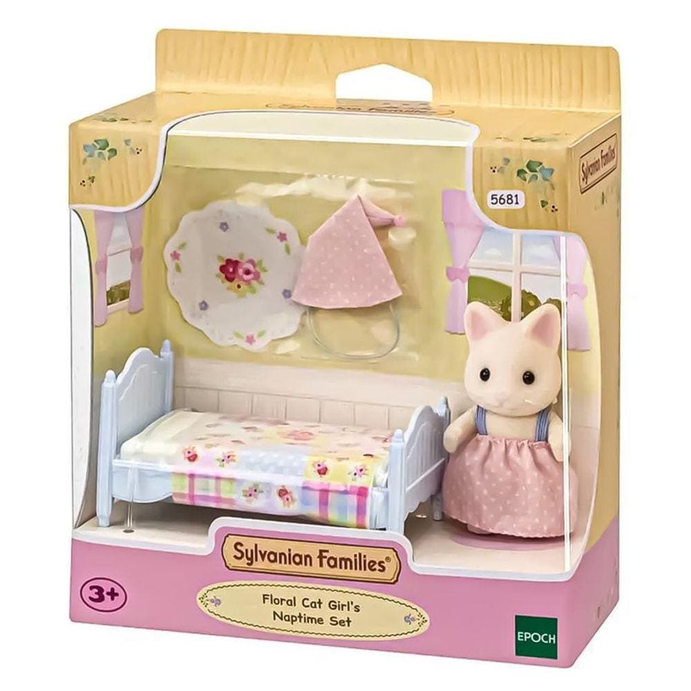 Sylvanian Families Conjunto Cama Menina Gato Primavera - Epoch