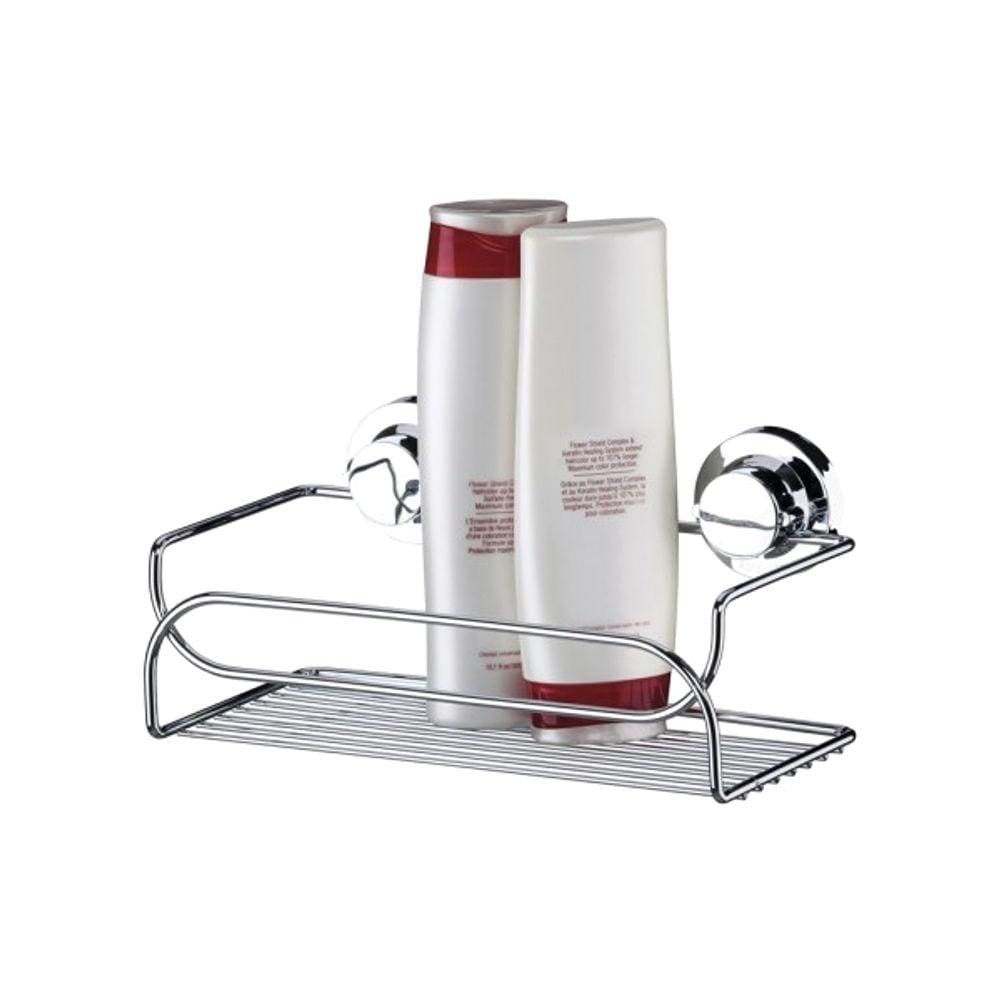 Suporte Porta Shampoo Banheiro Fixação Ventosa Cromado