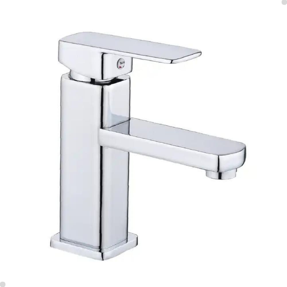 Torneira Banheiro Misturador Monocomando Lavabo Bica Baixa Quadrada