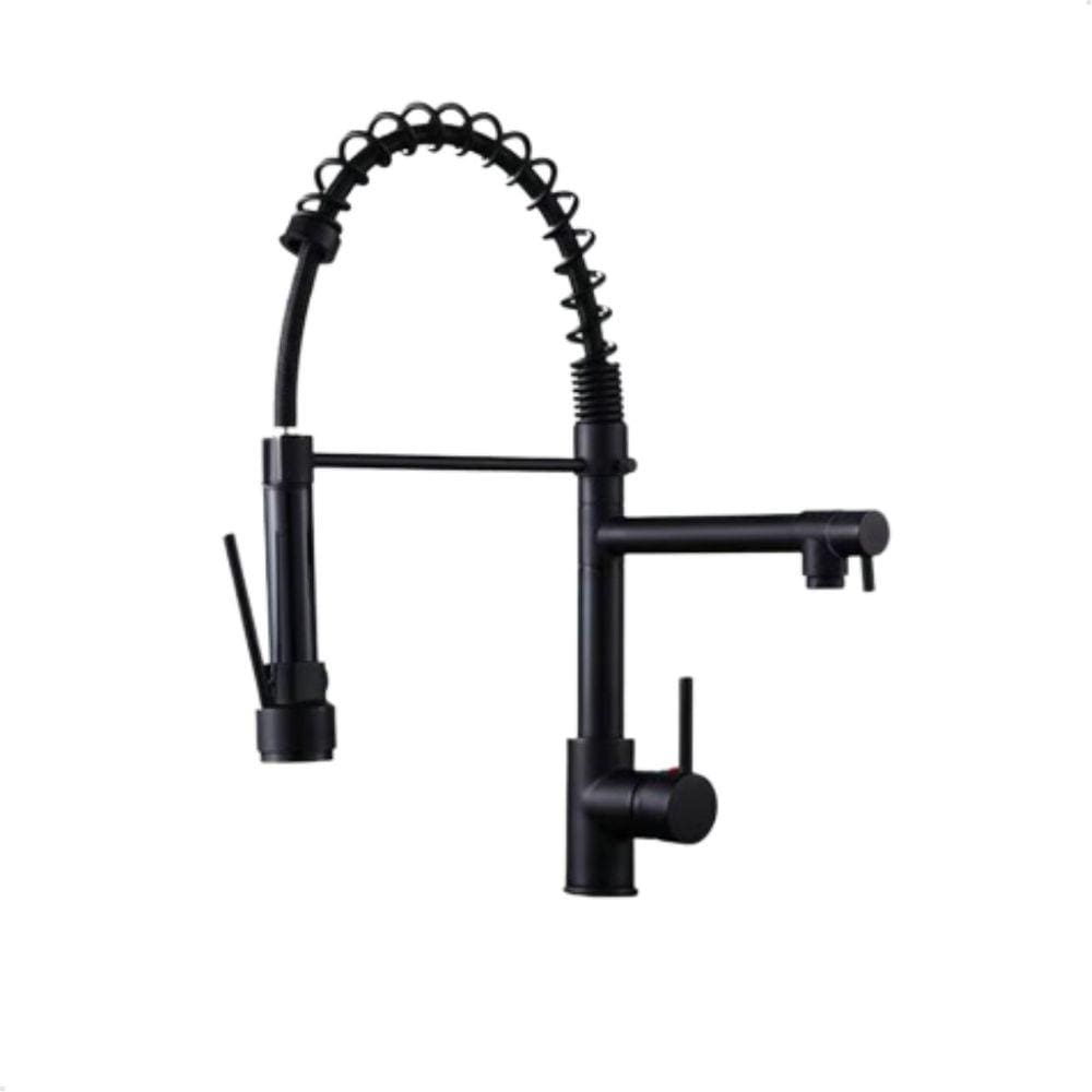 Torneira Cozinha Gourmet Vip MisturadorMonocomando Misturador Preto Fosco Black
