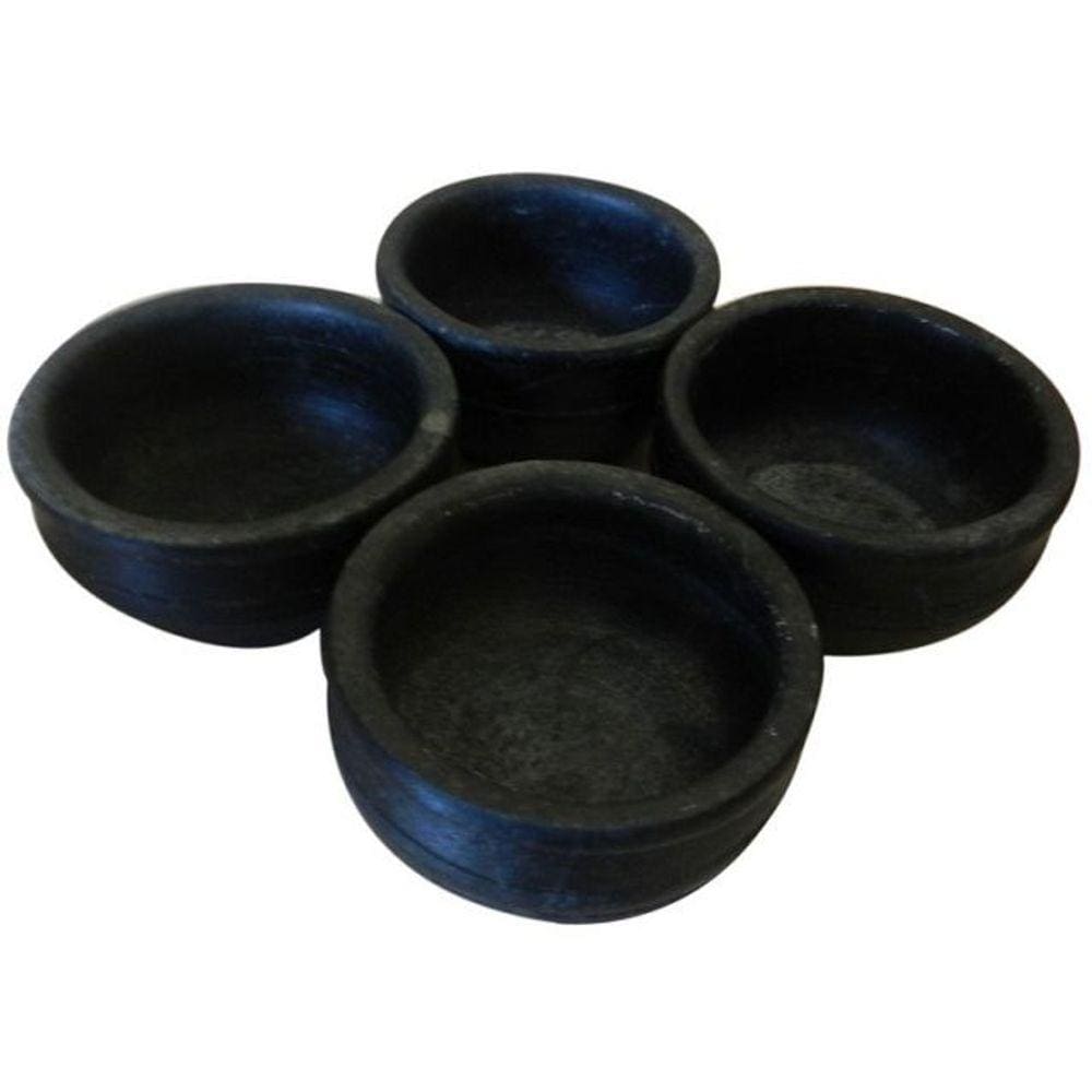 Conjunto com 4  panelas para caldo / batata recheada