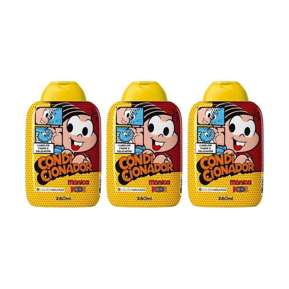Condicionador Cia Da Natureza Monica Delicados 260Ml - 3Un