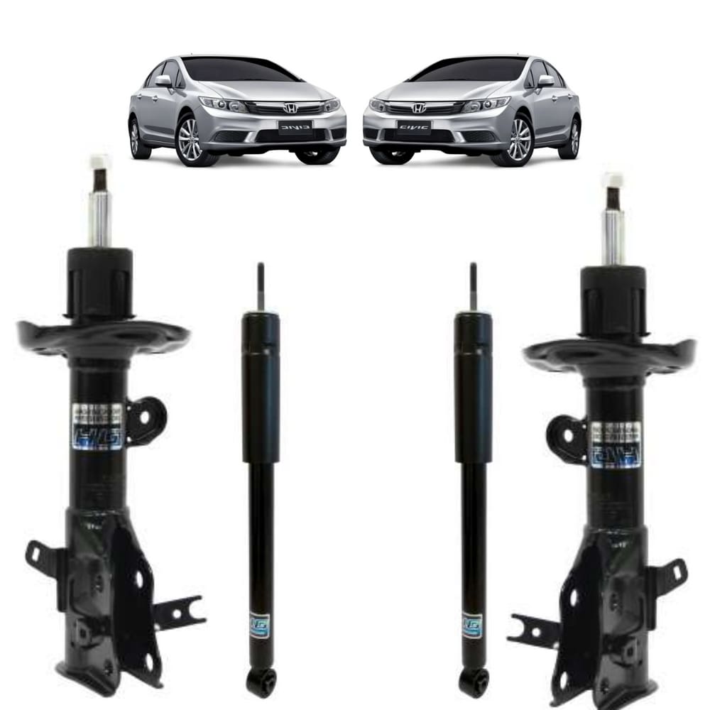 4 Amortecedor Dianteiro/Traseiro Honda Civic 1.8 2016