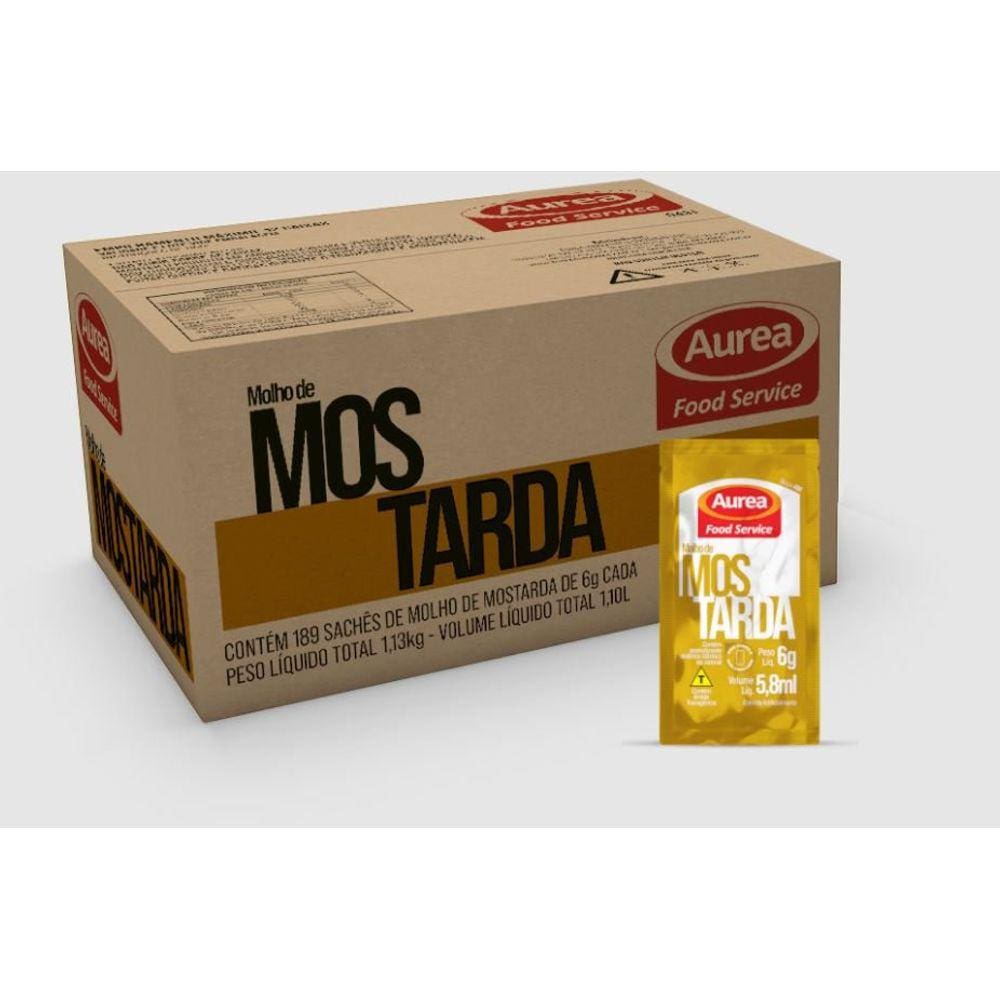 Mostarda Sache 6g com 189 Unidades - Aurea