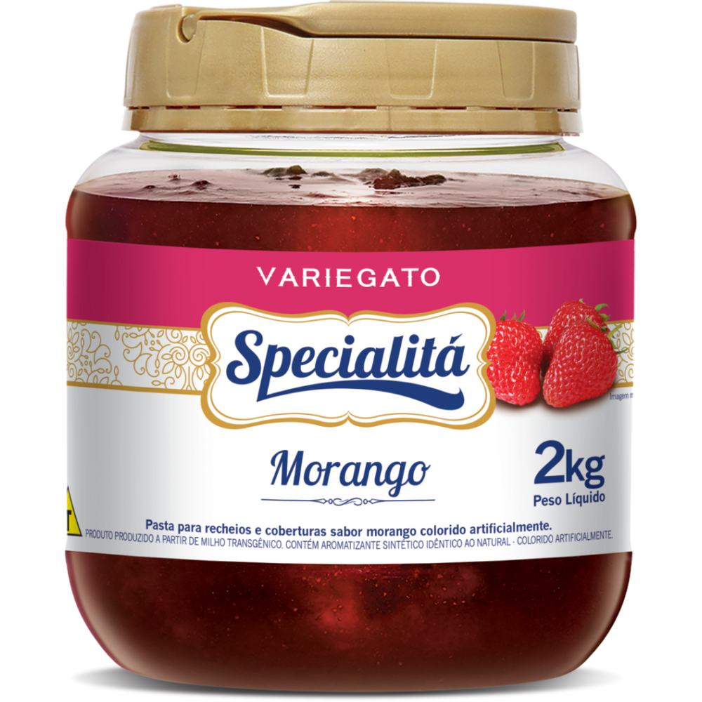 Variegato Sabor Morango 2kg - Duas Rodas