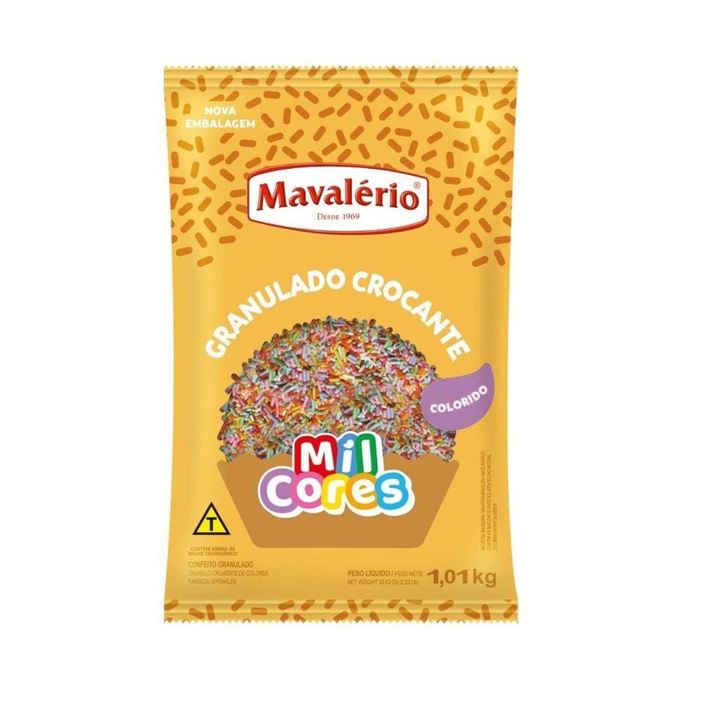 Chocolate Granulado Colorido 1,01kg - Mavalerio