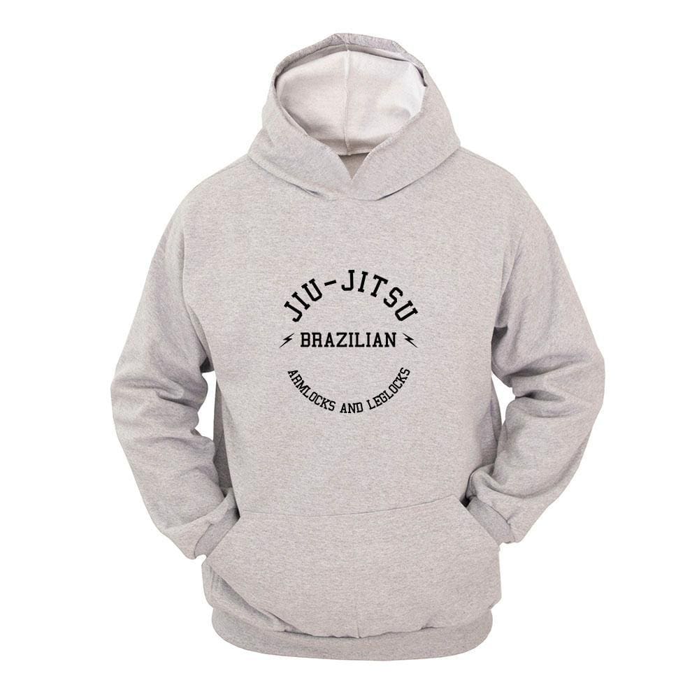 Moletom Masculino Canguru Estampa Jiu Jitsu Arm Lock Capuz