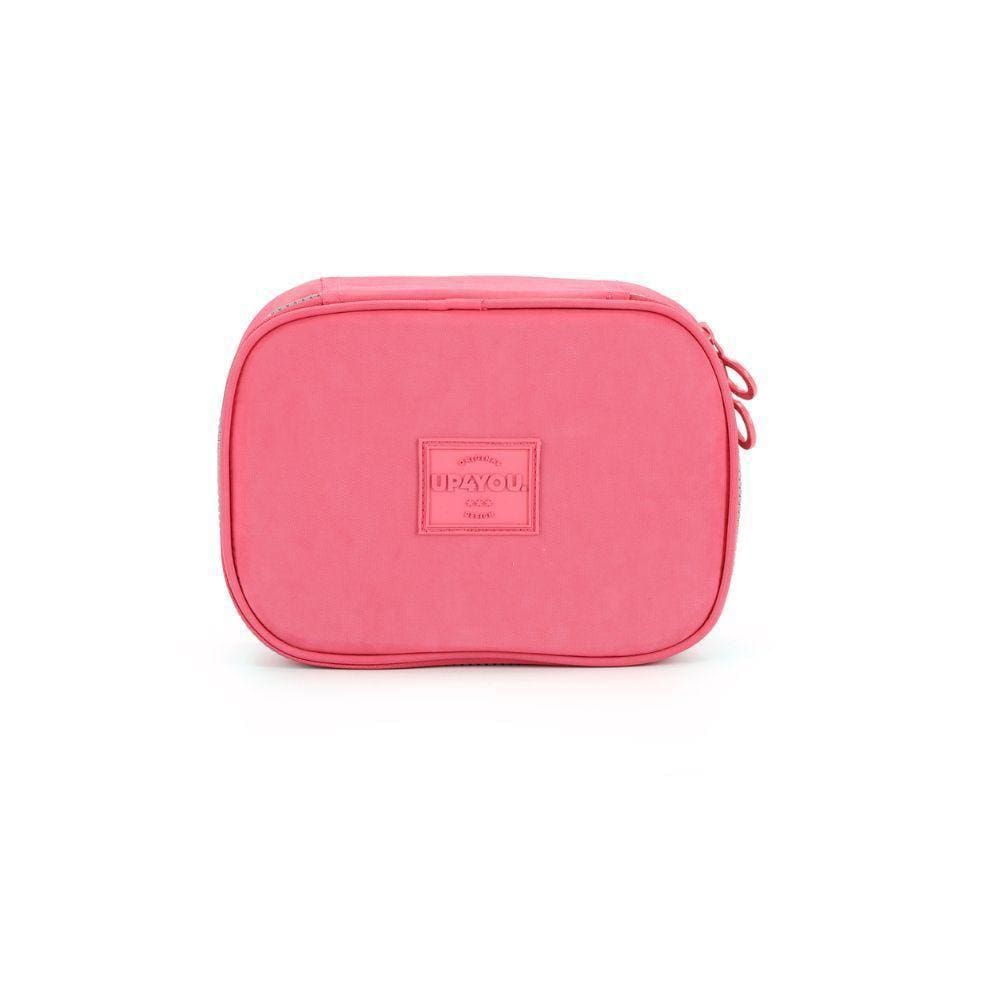 Estojo Escolar Box 100 Pens Up4You Rosa Salmao