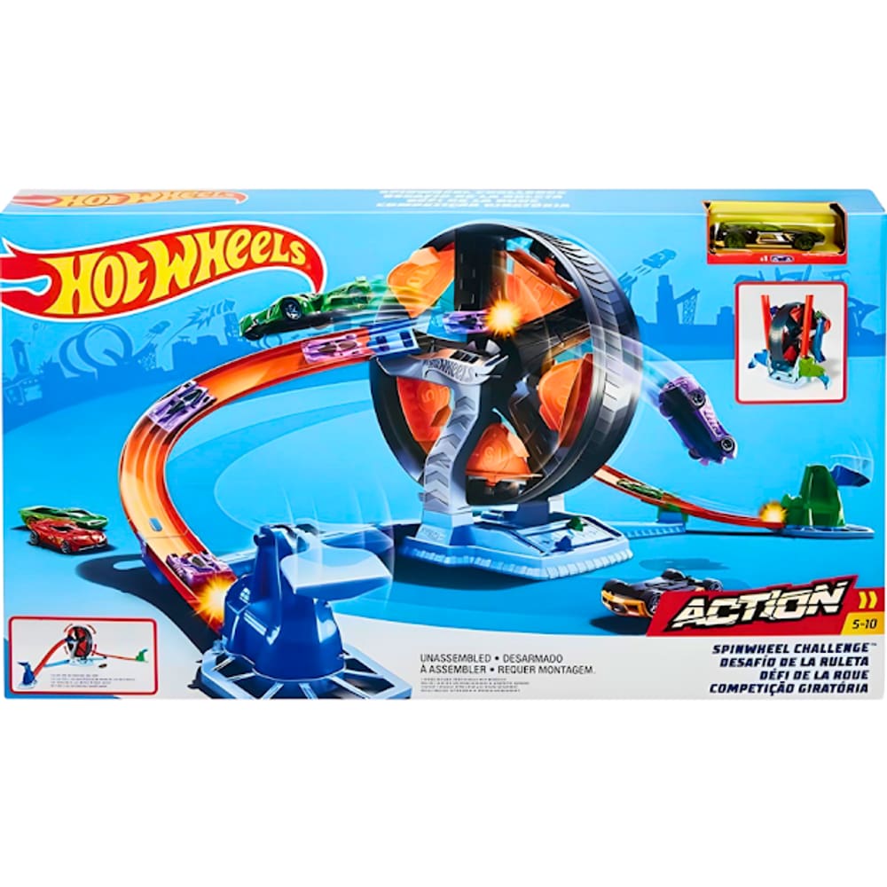 Hot Wheels Pista Action Competição Giratória GJM77 Mattel