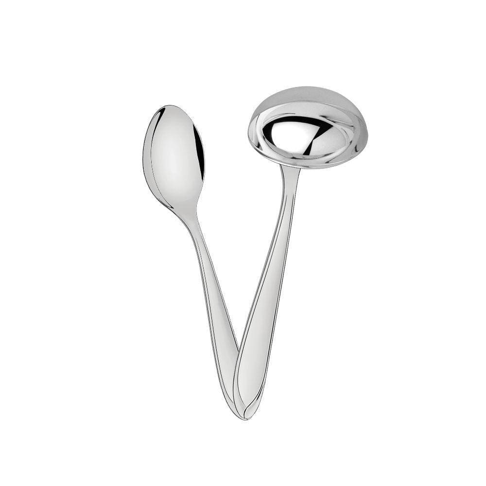 Conjunto Colher Para Arroz e Concha Para Feijão Laguna em Aço Inox Tramontina