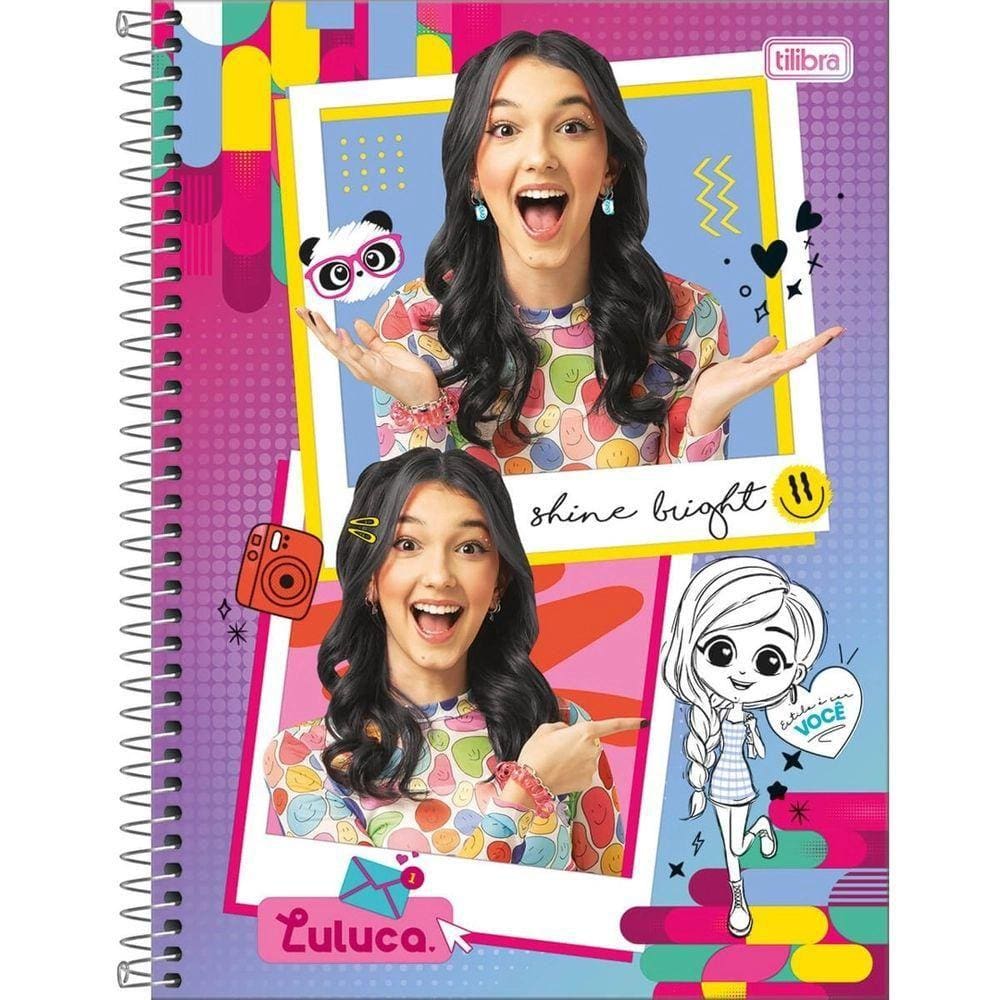 Caderno Universitário Luluca 1M 80 Folhas Capa 1 - Tilibra