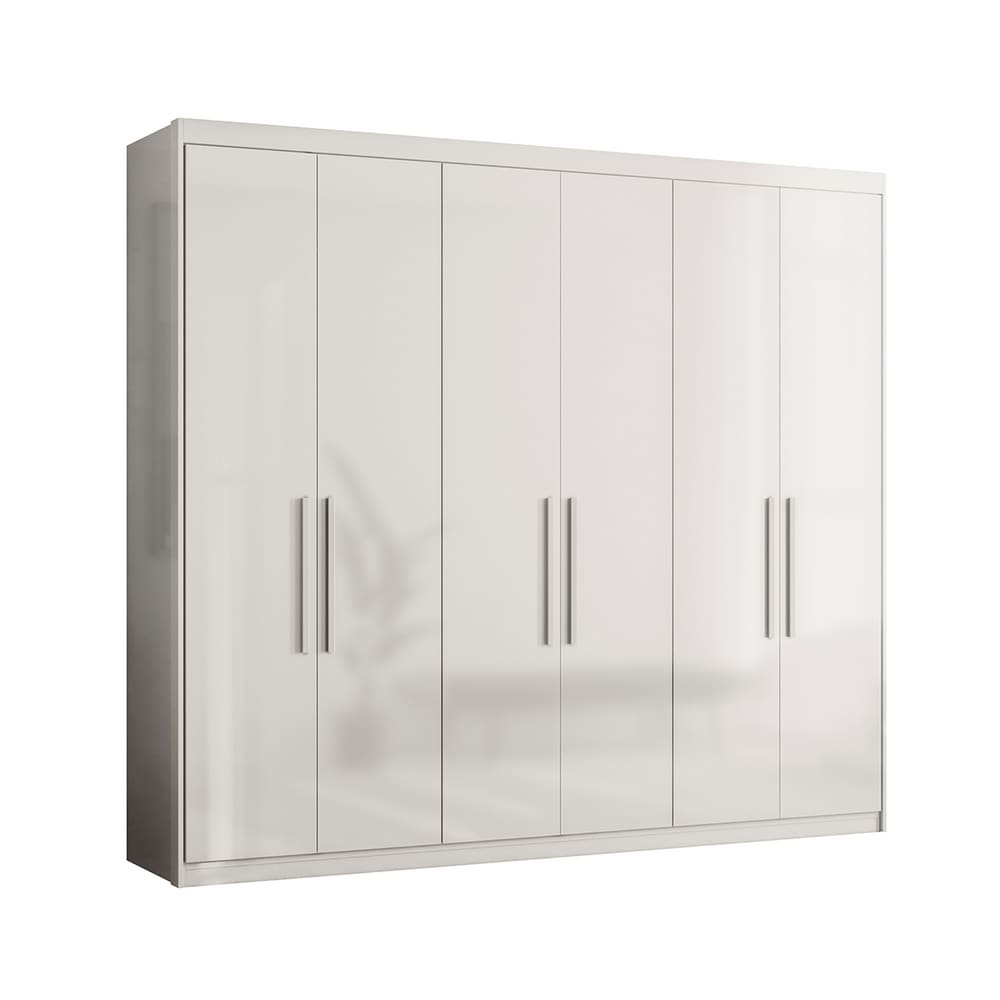 Roupeiro Casal 6 Portas Houston Branco