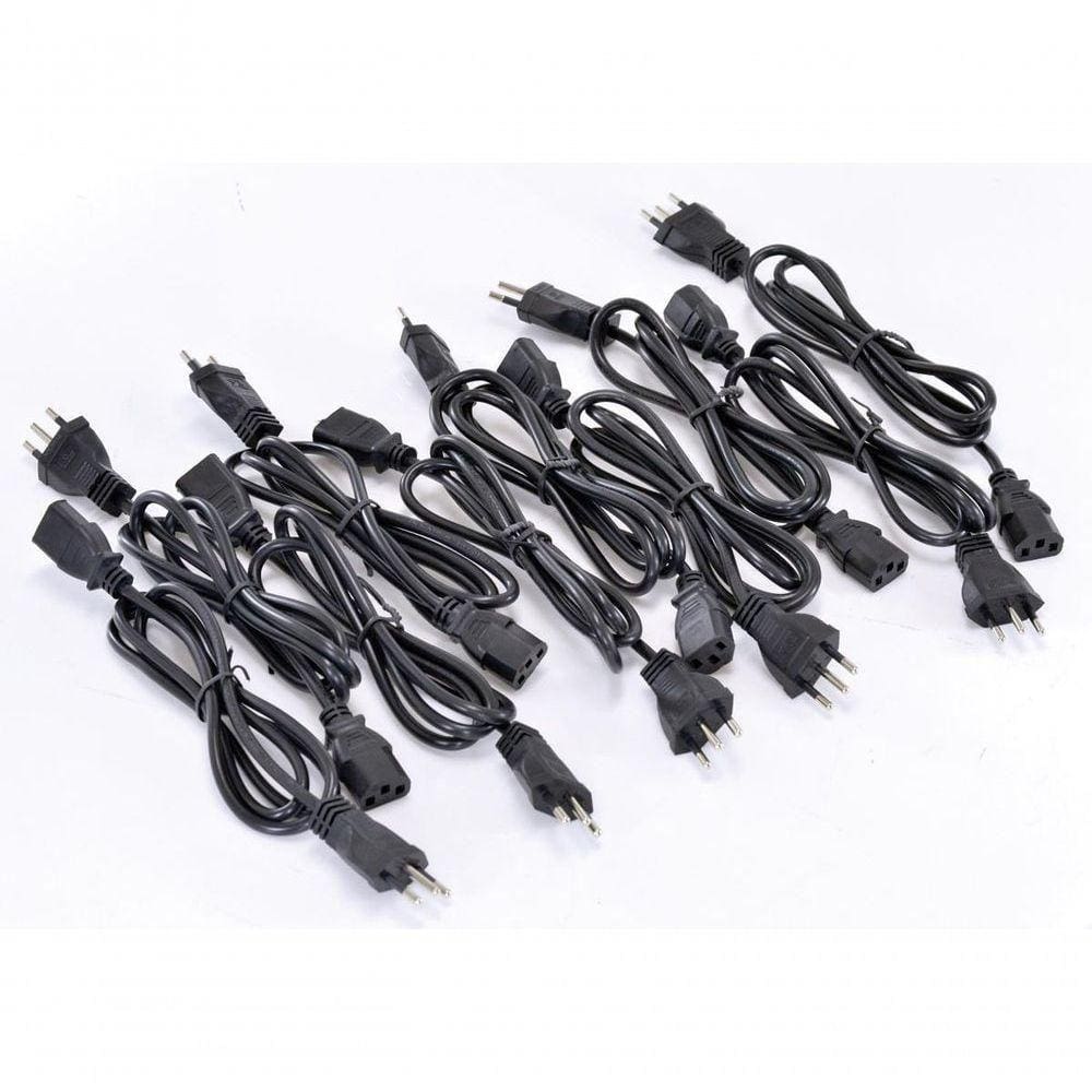 Cabo De Forca Tripolar Para Fonte 3x0 50 Mm 250v 10a 1 2 Metros