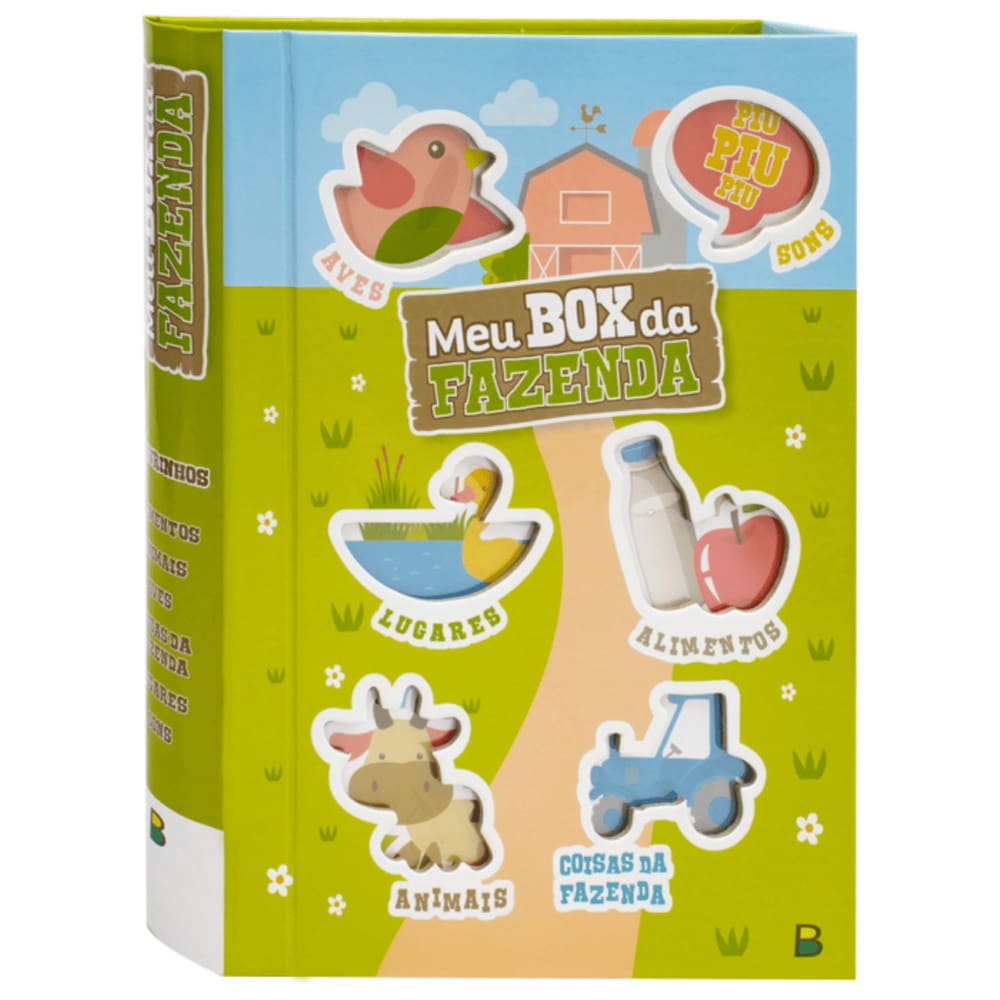 Box Infantil Com 6 Mini Livros Da Fazenda Capa Dura