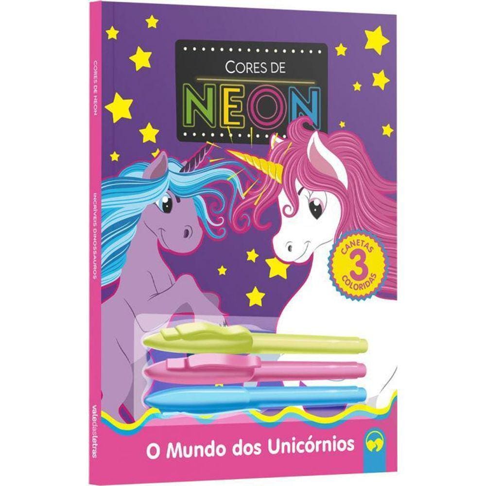 O Mundo Dos Unicórnios Cores De Neon