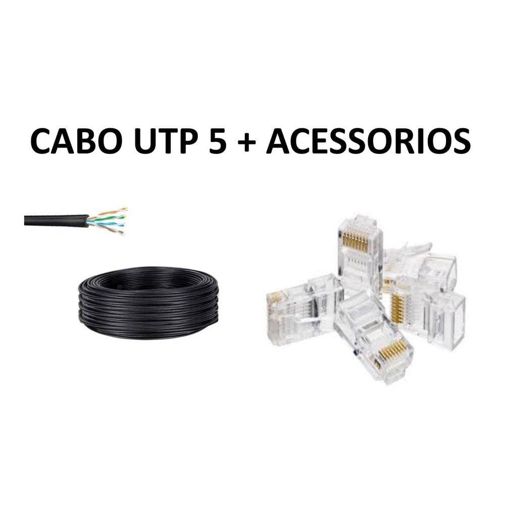 Cabo Utp Cat5 Alarme / Cftv 100Mt 4 Pares C/20 Rj - Estoque