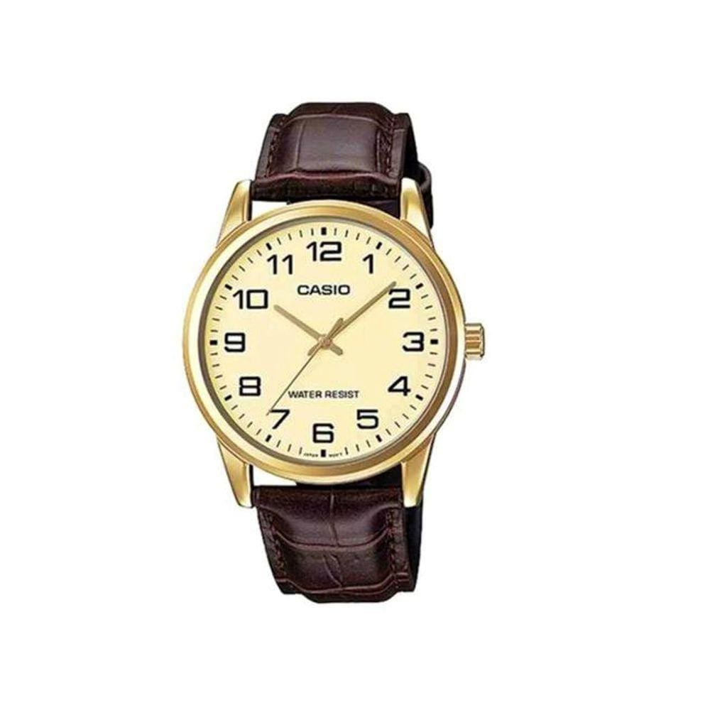 Relógio Casio Feminino Dourado Ltp-V001gl-9Budf