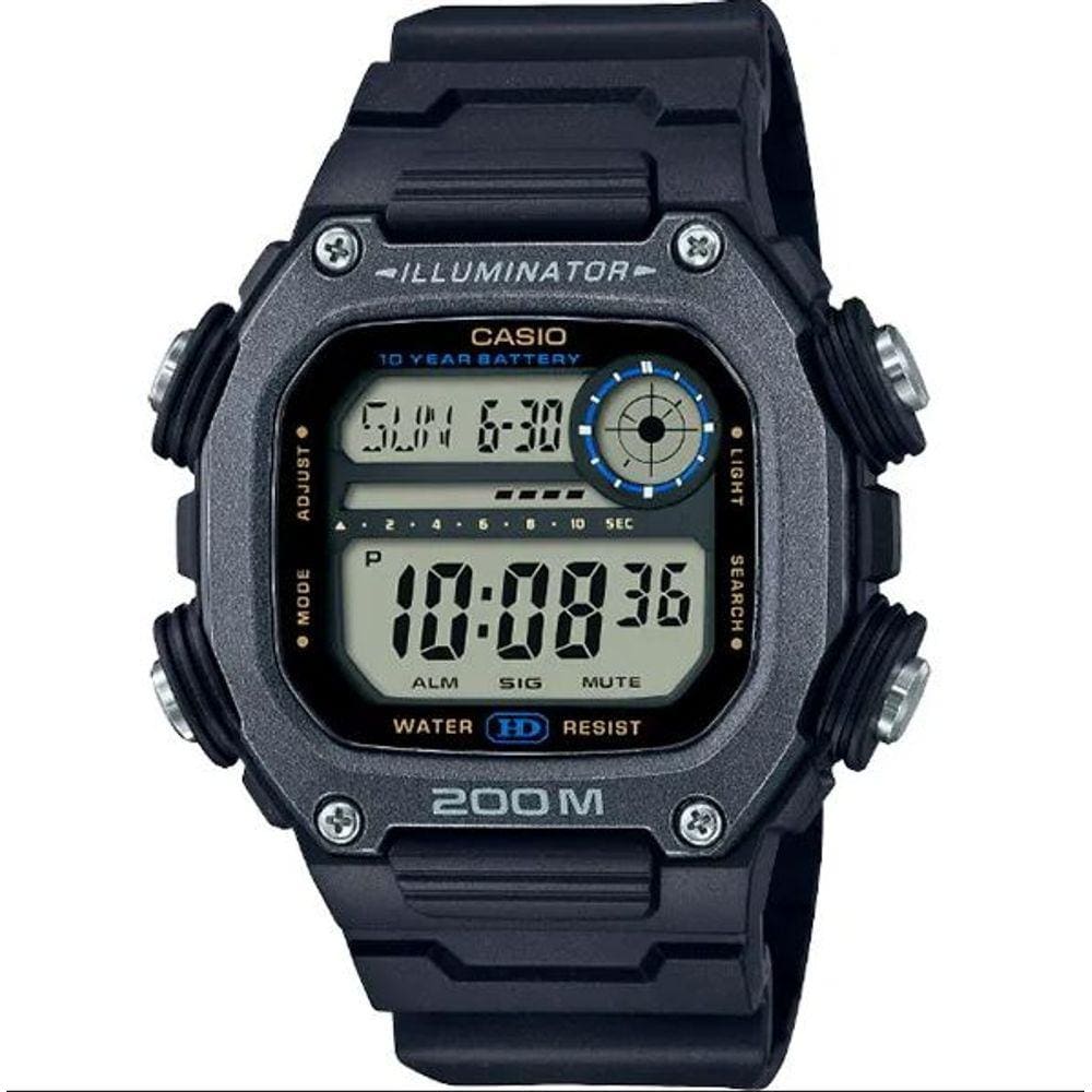 Relógio Casio Masculino Digital Quadrado Dw- 291Hx-1Avdf