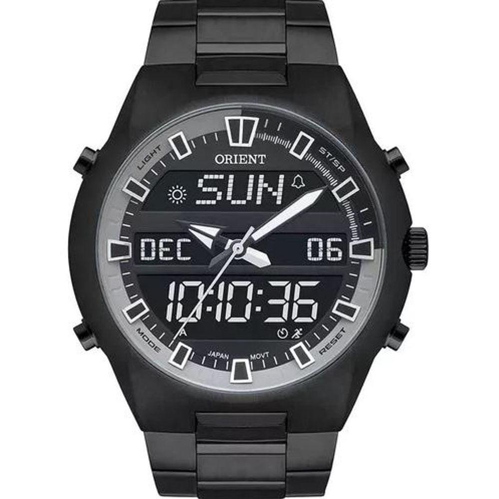 Relógio Orient Masculino Preto Anadigi Mpssa005 Pbpx