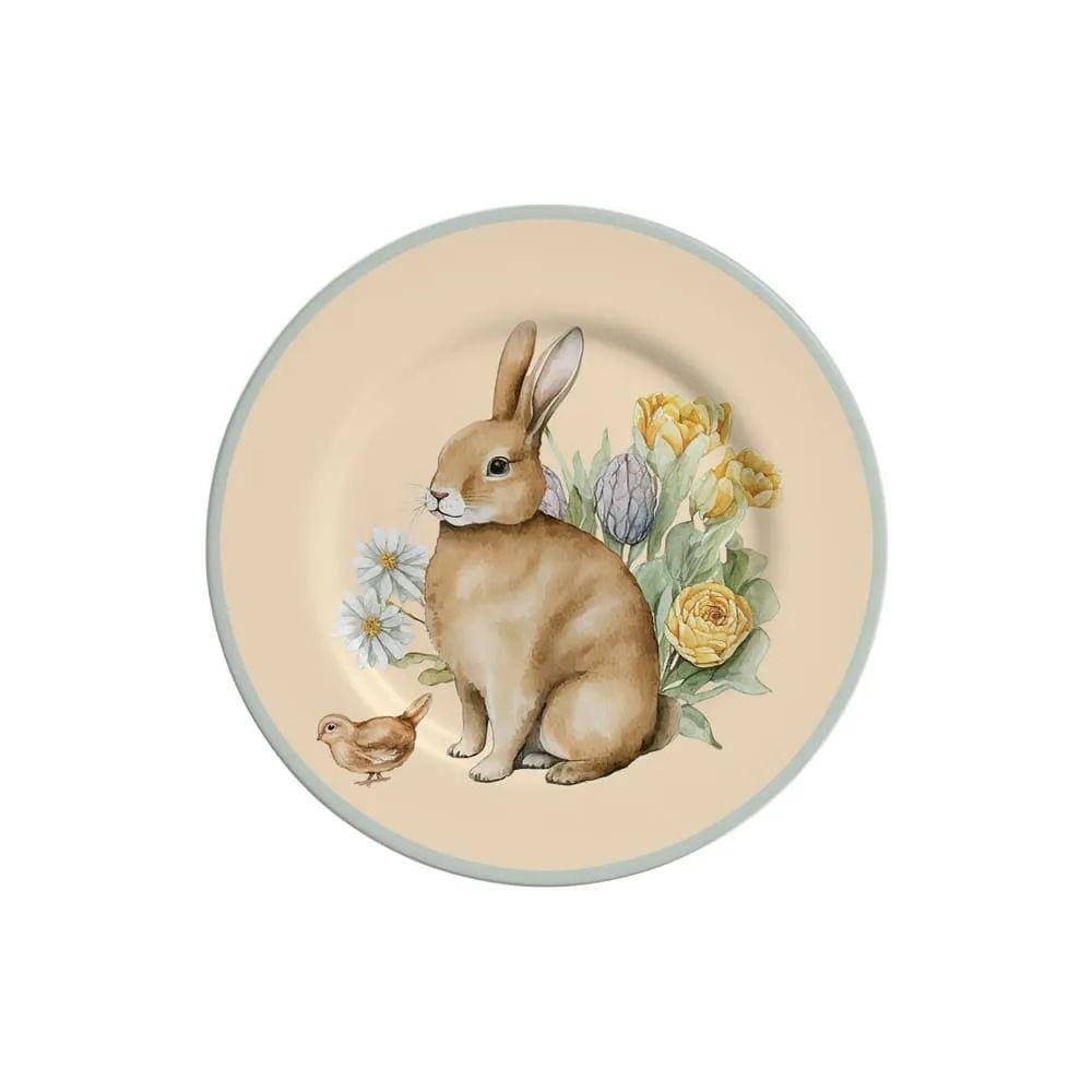 Pratos De Sobremesa Páscoa Alleanza Easter Colors C/6 Und