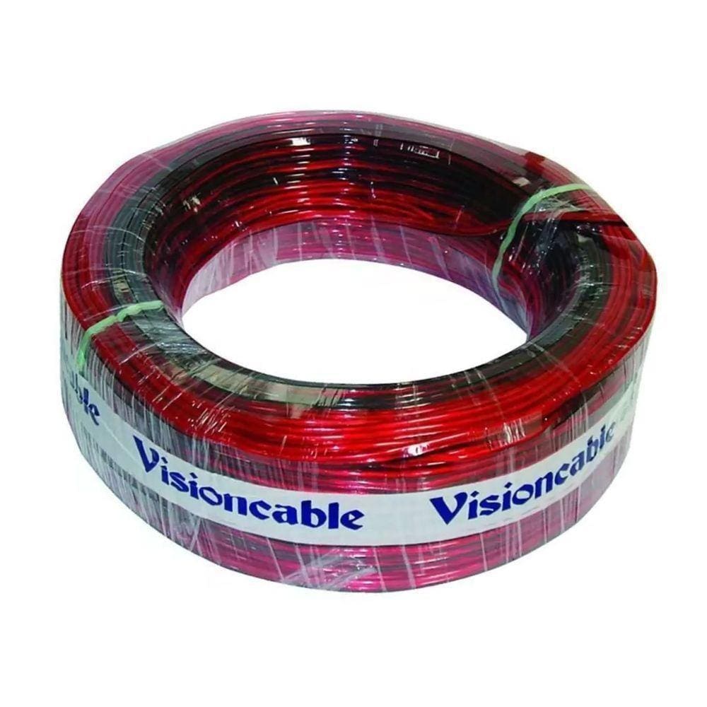 Cabo Visioncable 2x12 Vermelho Rolo 100m
