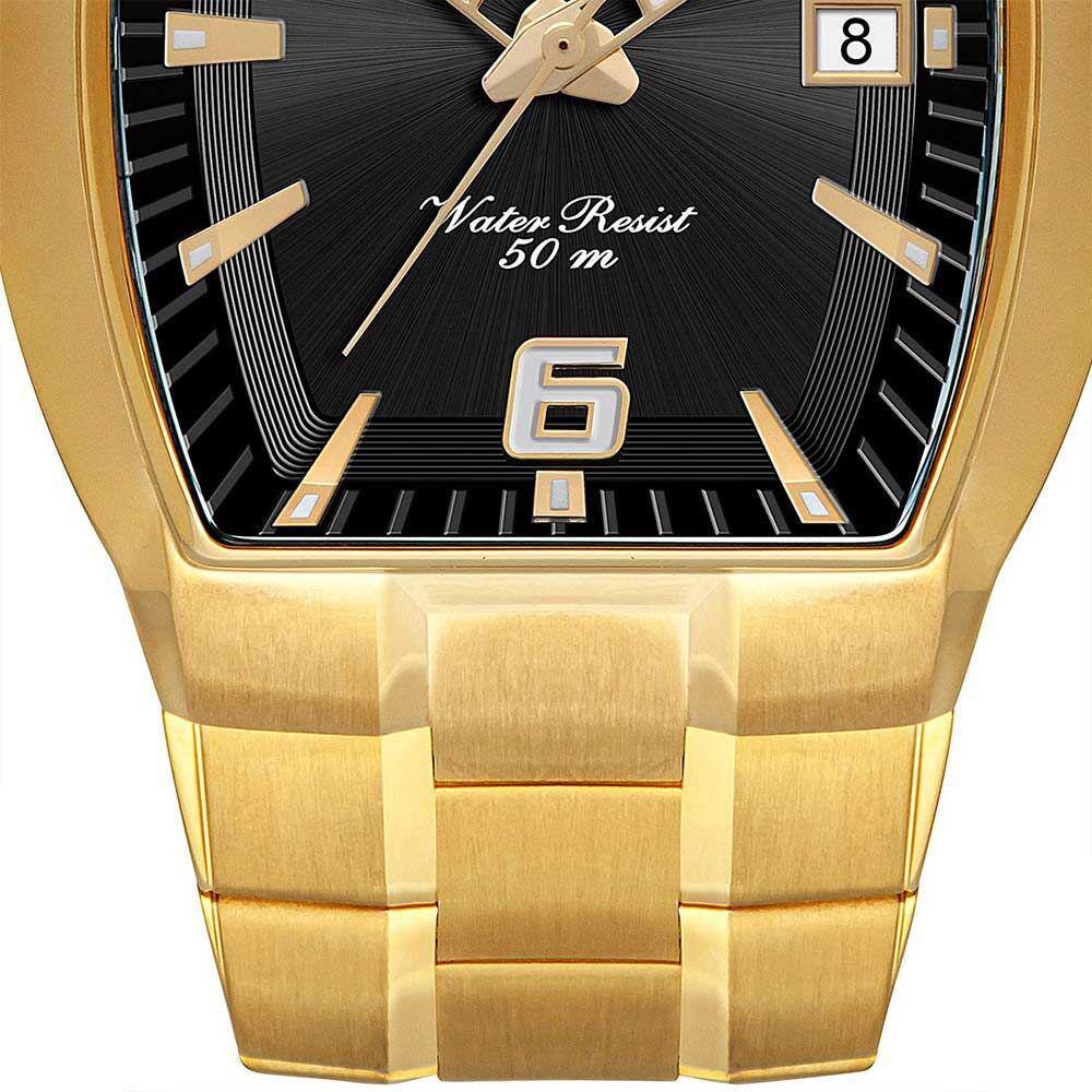 Relógio Orient Masculino Quadrado Dourado Ggss1017 | Extra