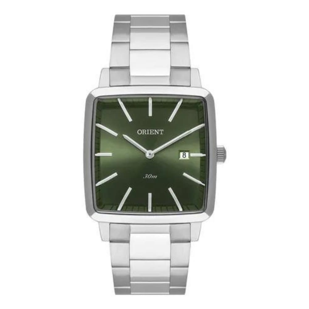 Relógio Orient Masculino Quadrado Prata Gbss1056 E1sx