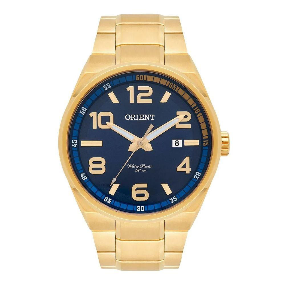 Relogio Orient Masculino Dourado Mgss1134 D2kx