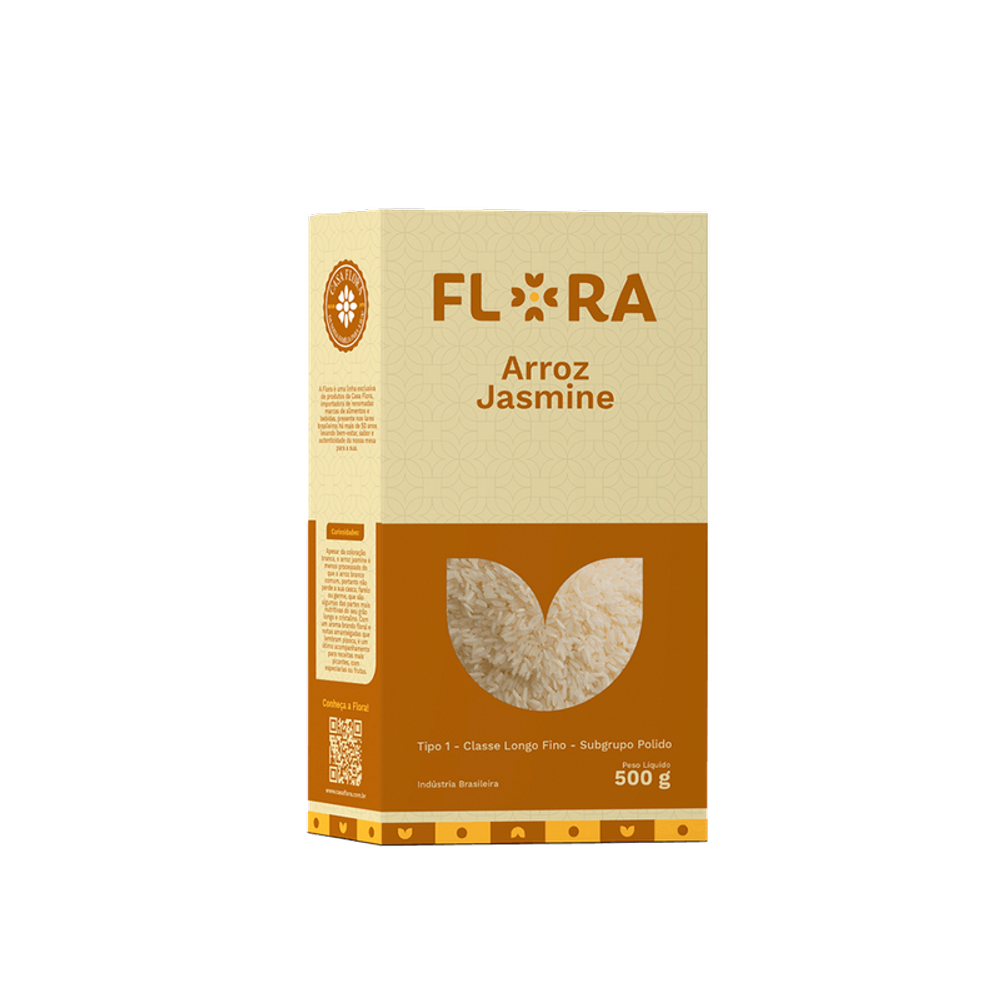Arroz Jasmine Longo Flora 500g