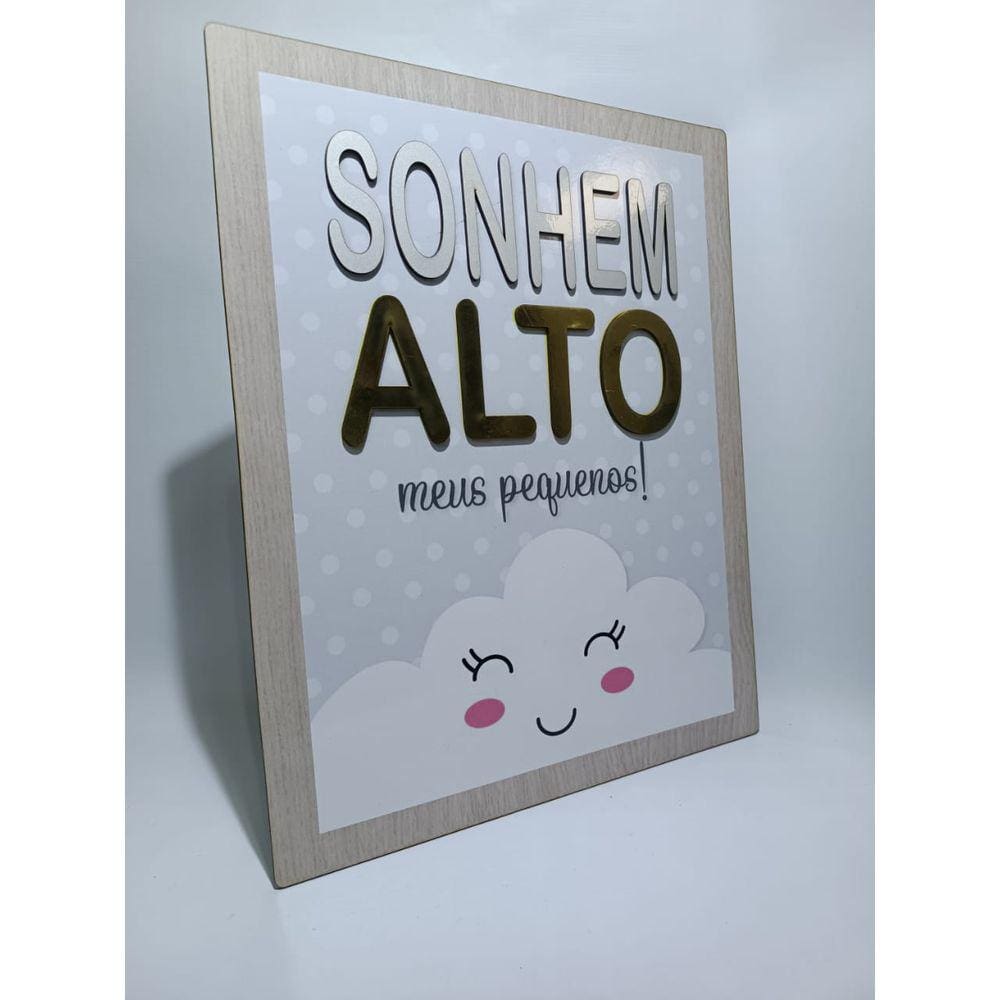Quadros Decorativo sonhem alto meus pequenos