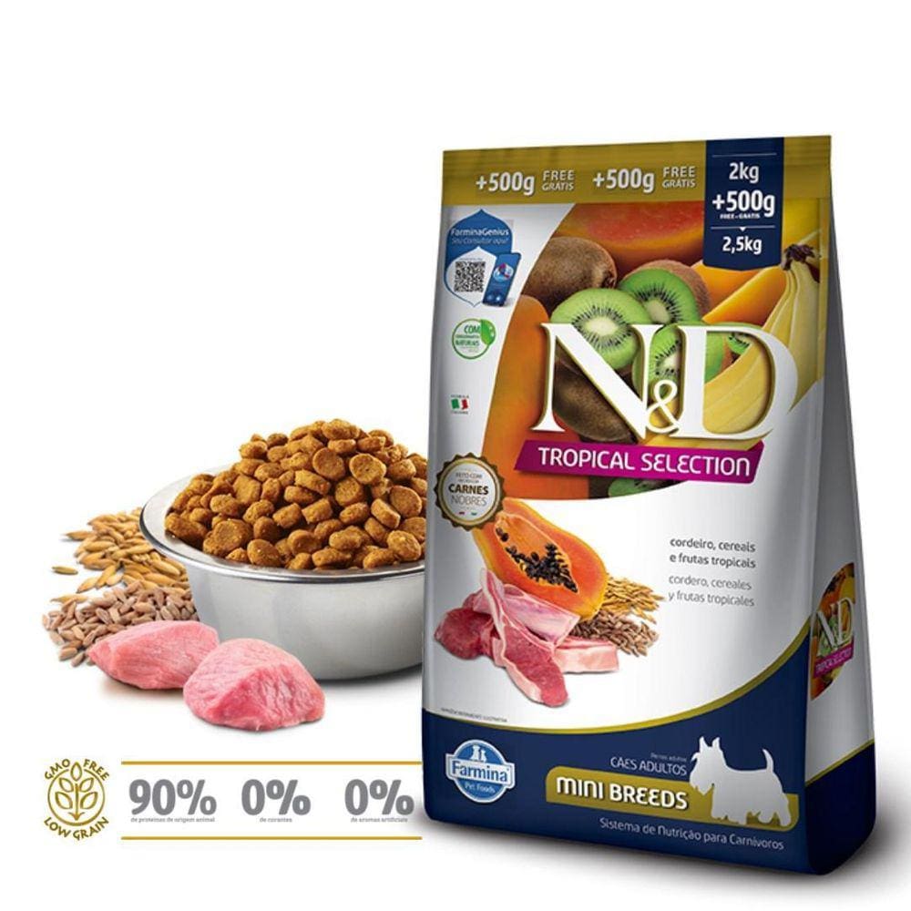 Ração Farmina N&D Tropical Selection Cães Adultos Porte Mini