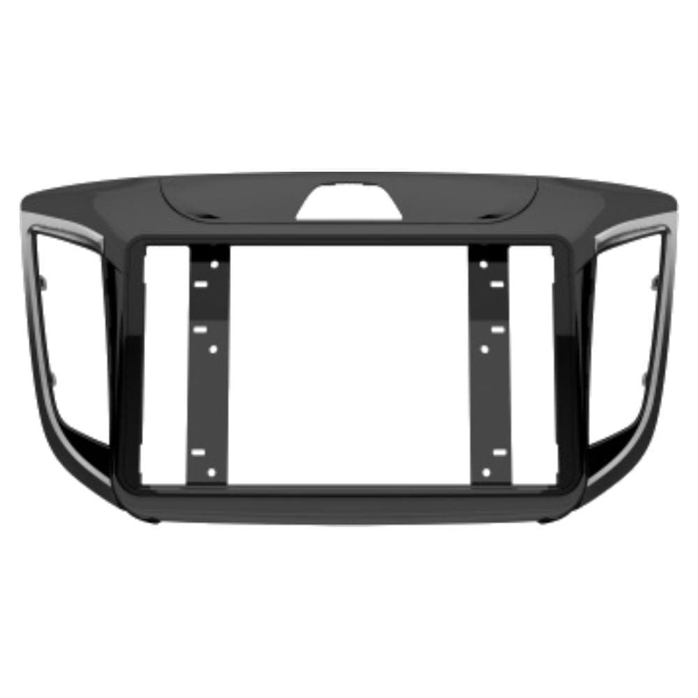 Moldura Fiamon 8/9" Pioneer Hyundai Creta Black Piano