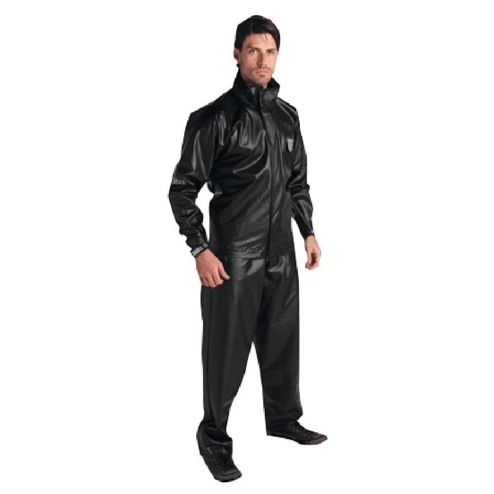 Capa de Chuva Motoqueiro Alba Europa Masculino TAM P Preto