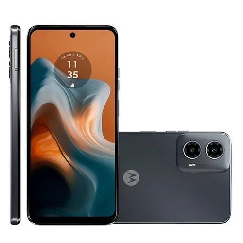 imagem-Smartphone Motorola Moto G34 5G 128GB - Preto, RAM 4GB, Câmera 50 MP + Selfie 16MP e Tela 6,5", Android 14