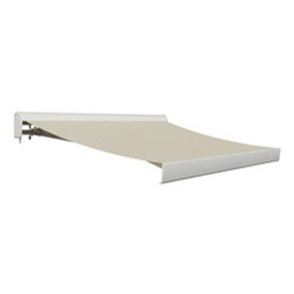 Toldo Articulado Motorizado De Poliéster Bege 4,00x3,00m