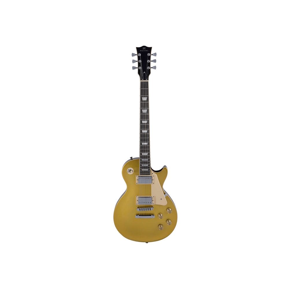 Guitarra Elétrica Basswood Michael Gm730n Lp Gold