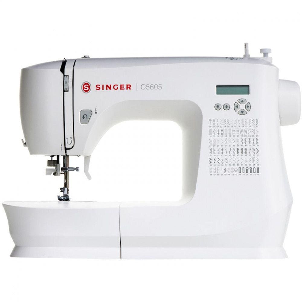 Máquina de Costura Eletrônica Singer C5605 80 Pontos com 6 Casas de Botão