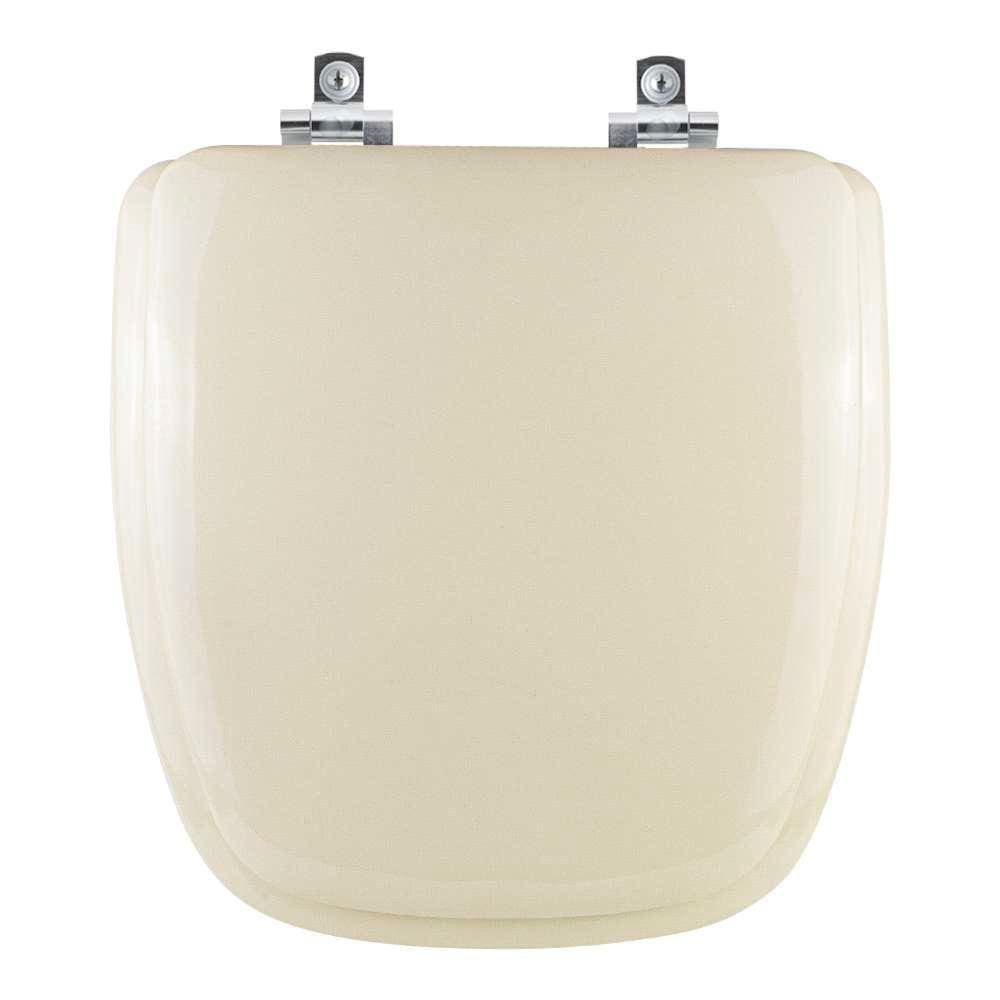 Tampa de vaso Almofadado Soft Close Fit Bege Claro para bacia Celite