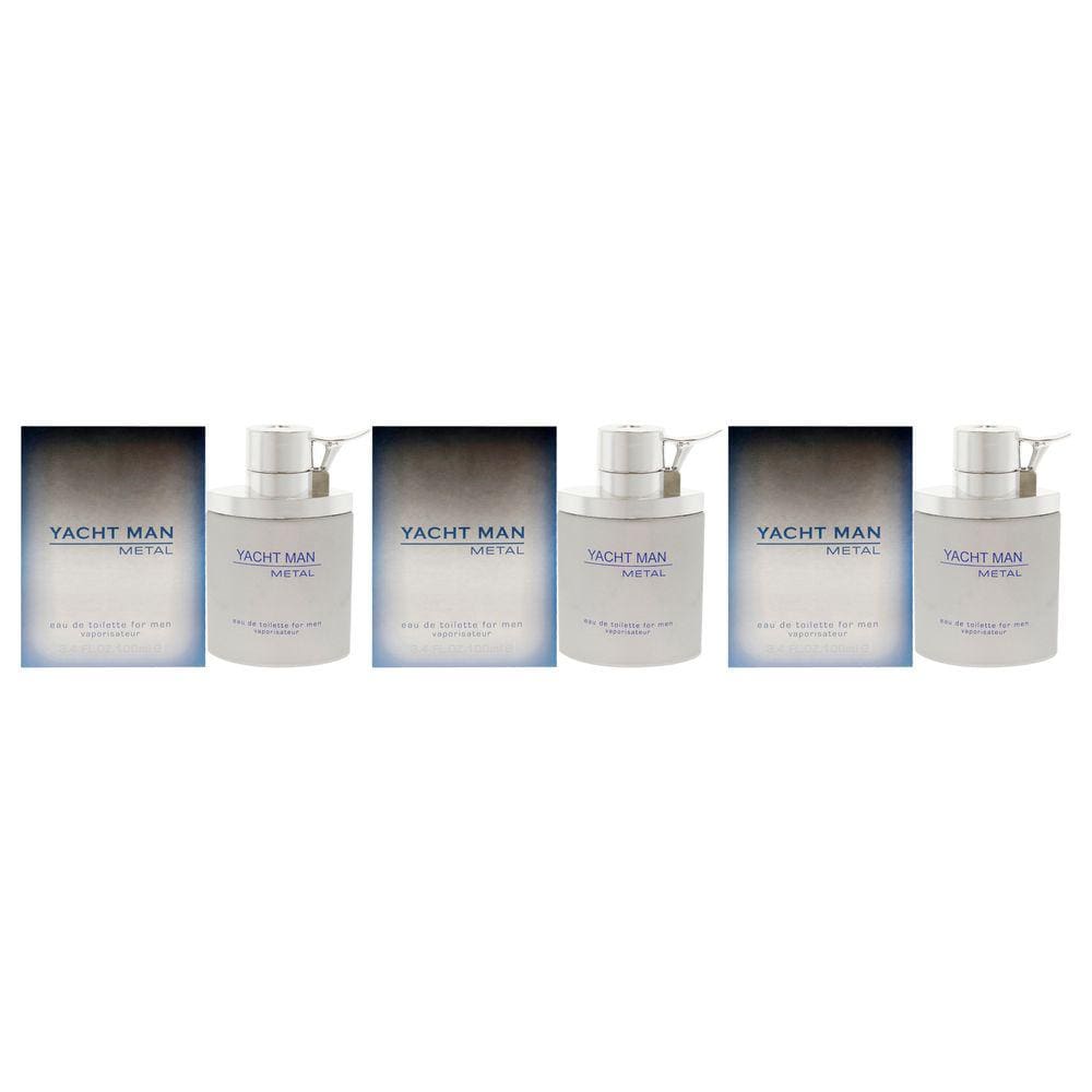 Yacht Man Metal by Myrurgia para homens — Spray EDT de 3,4 o
