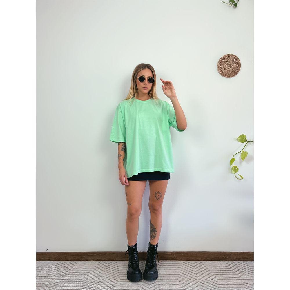 Camiseta Oversized Feminina Aveloz - Verde